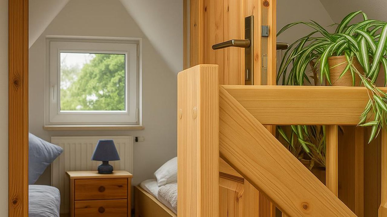 Blick ins Schlafzimmer Blick ins Schlafzimmer